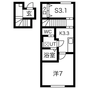 RESI大沢川原II【2階】の間取り