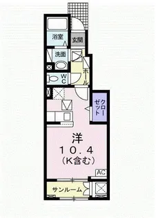 ル クール I【1階】の間取り