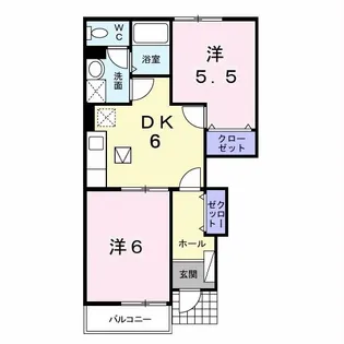 エレガンスヴィラIIの間取り