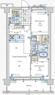 GENOVIA赤羽【5階】の間取り