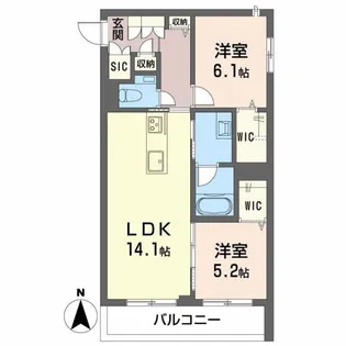 ALNEST【2階】の間取り