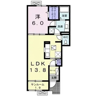 ドメーヌ・S【1階】の間取り