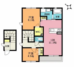 SHMリラフォートA【2階】の間取り