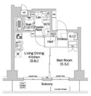 コンフォリア九段【5階】の間取り