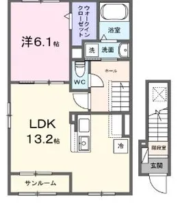 エトワール ブランシュ【2階】の間取り