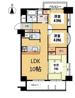 エクラン川崎【7階】の間取り