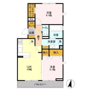 プレミール B【2階】の間取り