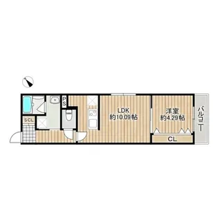 ドロップショット日の出【3階】の間取り