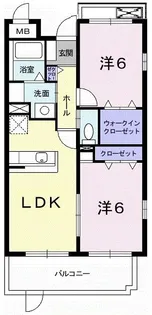 プリムロ-ズK II【4階】の間取り