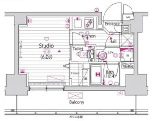 グランド・ガーラ立川【14階】の間取り