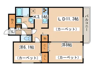 エスペランサ【4階】の間取り