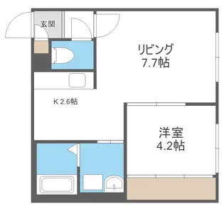 JB千歳II【2階】の間取り