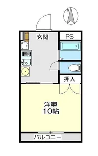 スリーパーシモンズパレス【1階】の間取り