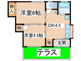 鈴木貸家2【1階】の間取り