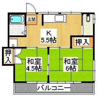 サン成島【1階】の間取り