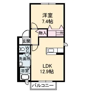 シャーメゾン昭和 I棟【1階】の間取り