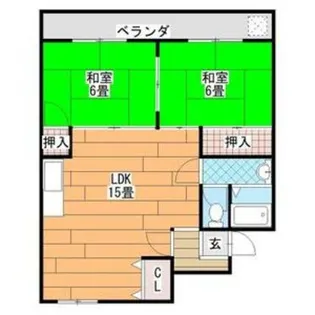 グリーンハイツ1【2階】の間取り