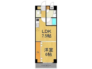 甲東園さくらいマンション【2階】の間取り