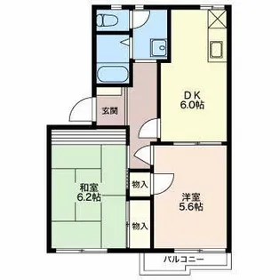 サンスリーゼ北堀【2階】の間取り
