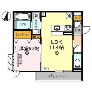 Clashist(クラシスト)常磐町【3階】の間取り