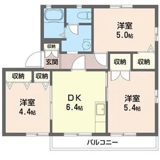 アゼリア港南台A【2階】の間取り