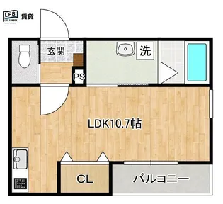 LFB APARTMENT桜木I【1階】の間取り