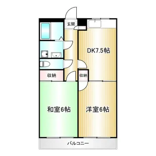 ピニエール高野台A棟【1階】の間取り
