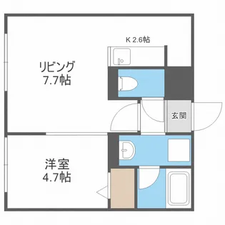 HAL CASA新札幌【2階】の間取り