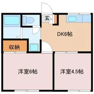 グレーハウスII【1階】の間取り