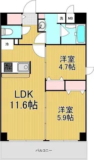 レジデンシア都島アイラ【8階】の間取り