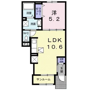 フロンティア・コート【1階】の間取り
