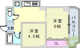 シルフィード・ドゥ・ARATA【4階】の間取り