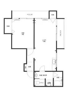 パレス赤坂【4階】の間取り