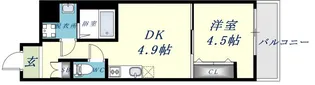 ガルデニア高井田【5階】の間取り