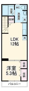 シュシュ宮崎町【2階】の間取り