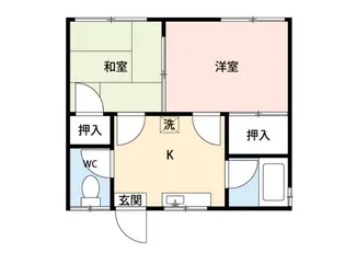 フレッツ笹谷【2階】の間取り