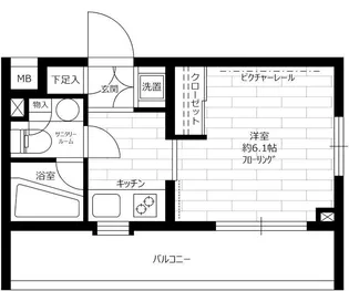 ステージファースト西馬込アジールコート【5階】の間取り