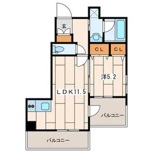 Glory Hiyoshi【4階】の間取り