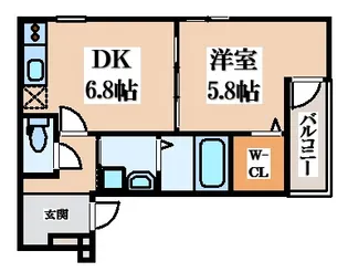 フジパレス忍ケ丘II番館【2階】の間取り