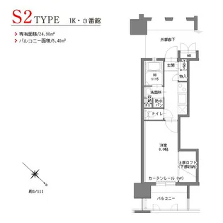 アクタス博多Vタワー3番館【4階】の間取り