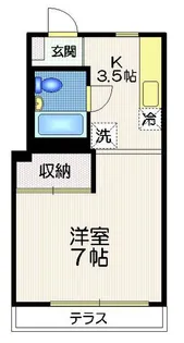 クオリティ松永【1階】の間取り
