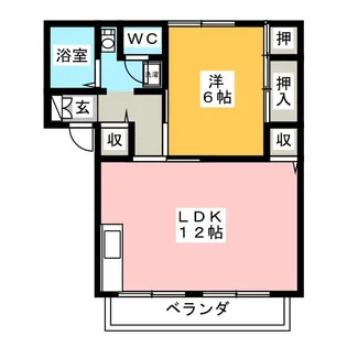 パレス湘南I【2階】の間取り