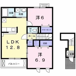 ベルエンティ【2階】の間取り