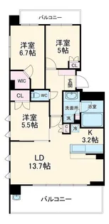 パークアクシス大船【5階】の間取り