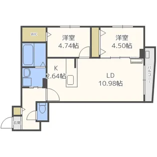 HGS山の手【3階】の間取り