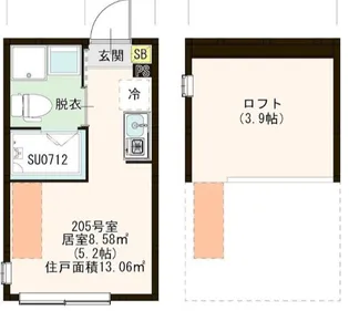 MI CASA 平和台【2階】の間取り