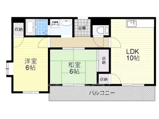 アセックエアポートビル【6階】の間取り