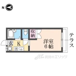 岩村ハイツ【1階】の間取り