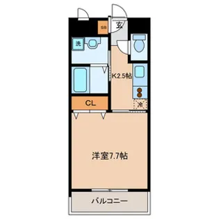 ベルメゾン梅ヶ丘【1階】の間取り