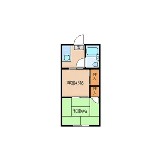 シャンブル七ツ屋【2階】の間取り